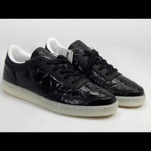 💕 NWT Reebok Club C 85 Hype Metallic Black Streetwear Black Women’s Sneakers